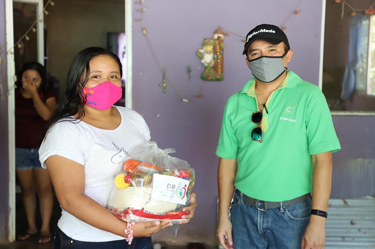 ENTREGA COBACAM DESPENSAS DONADAS POR EL DIF ESTATAL