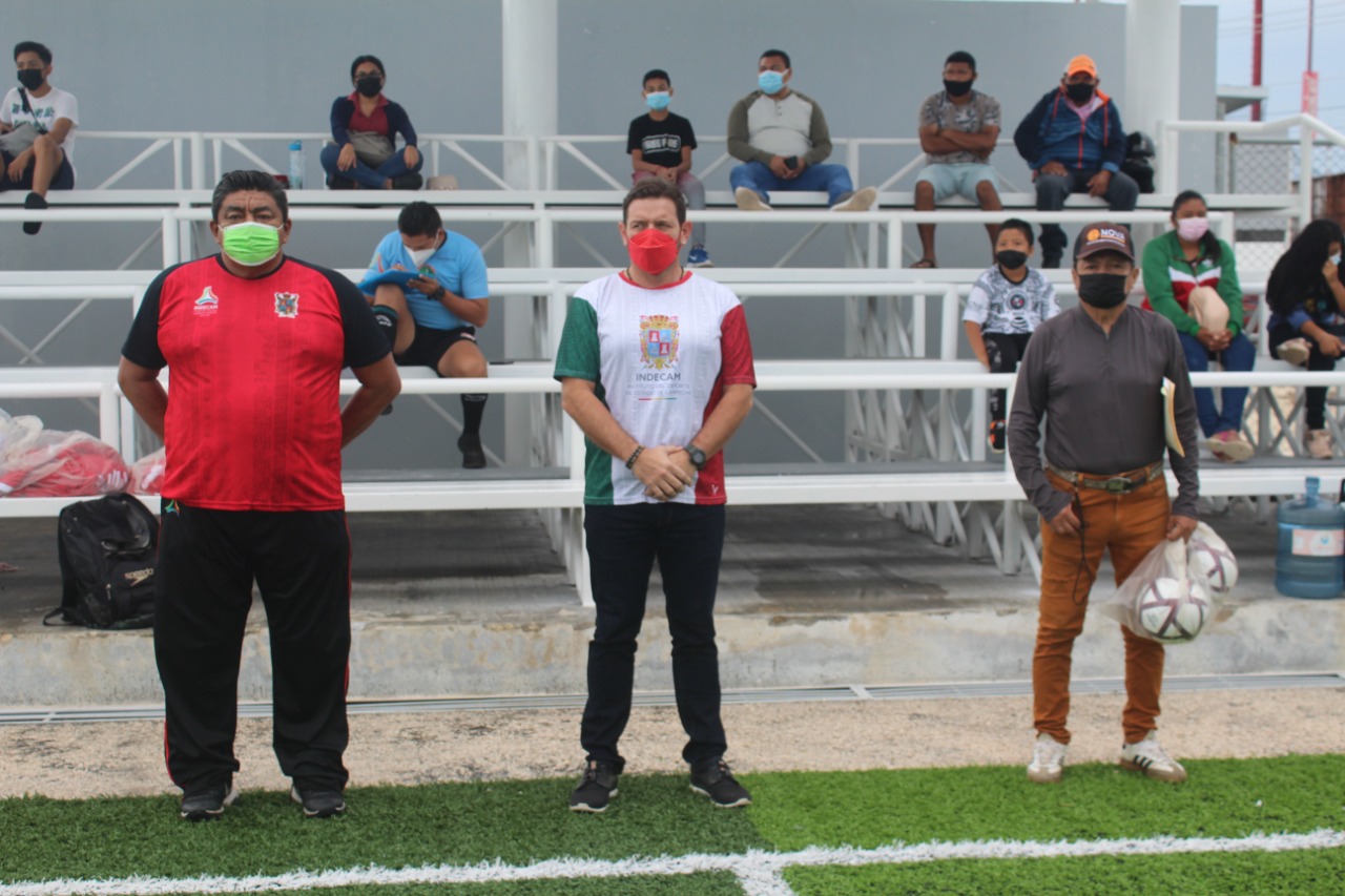 INAUGURA HURTADO MONTERO HEXAGONAL DE FÚTBOL 7 JUVENIL EN SAN LUCAS 