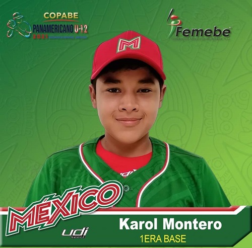 KAROL MONTERO, SELECCIONADO NACIONAL DE BÉISBOL SUB-12, SUBCAMPEÓN PANAMERICANO 