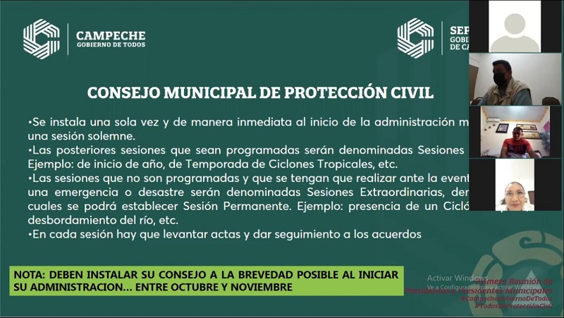 ACUERDAN EN REUNIÓN CON ALCALDES REFORZAR ESTRATEGIAS DE PROTECCIÓN CIVIL 